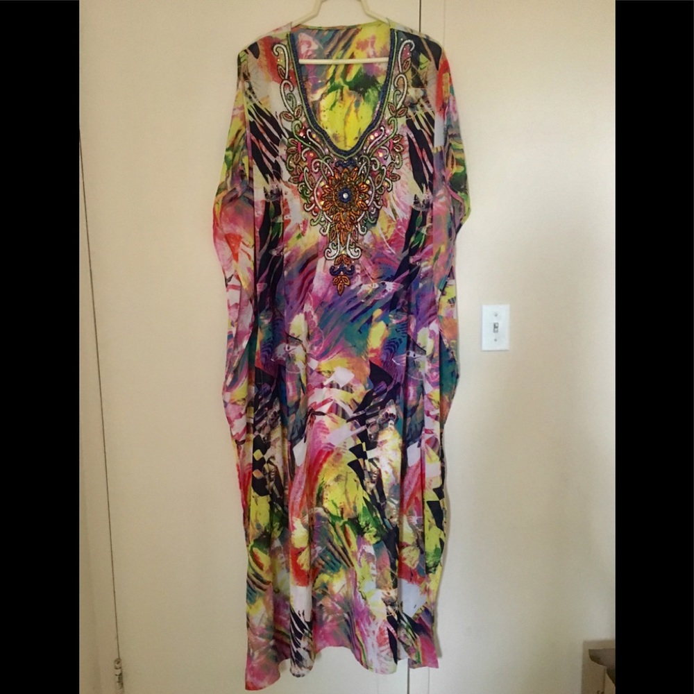 Multicolored kaftan/cover up